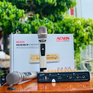 Vang Số Chỉnh Cơ Acnos Mi30S V2 Phiên Bản Nâng Cấp (Bluetooth & Micro, DSP, DAC 24bit, Kết Nối FM Ô Tô Hát Karaoke)
