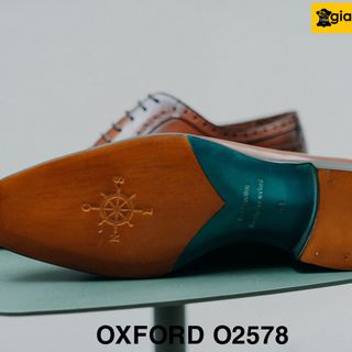 Giày da nam công sở thủ công cao cấp giayhuyhoang Oxford O2578