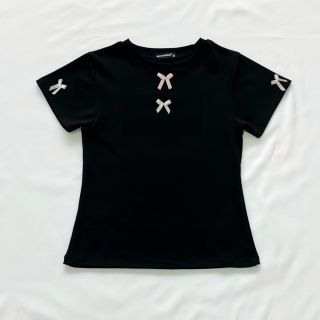 Áo thun babytee phối nơ xinh xắn, chất cotton borip xịn freesize dưới 60kg
