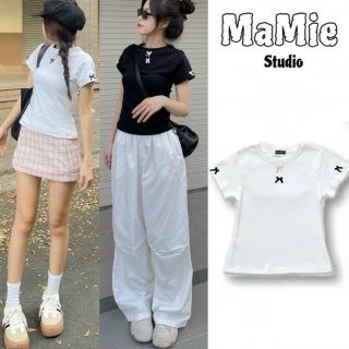 Áo thun babytee phối nơ xinh xắn, chất cotton borip xịn freesize dưới 60kg
