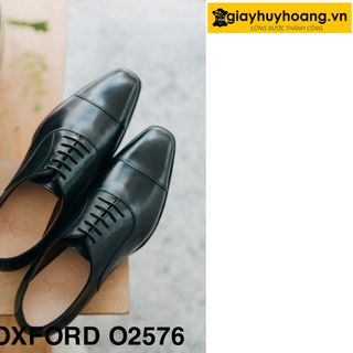 Giày da nam cao cấp đóng thủ công giayhuyhoang Oxford O2576