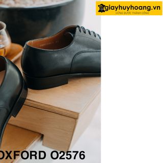 Giày da nam cao cấp đóng thủ công giayhuyhoang Oxford O2576