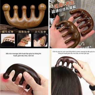 Lược Gỗ Đàn Hương Massage