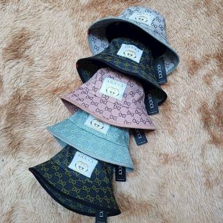 Mũ bucket in họa tiết guc ci có hình chữ nhật đủ mẫu CQ