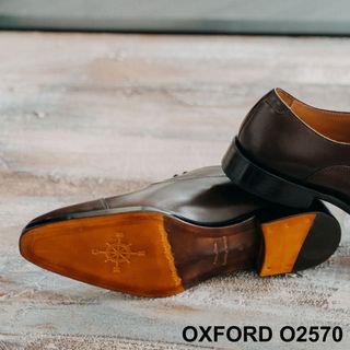 Giày tây nam da bò nhập khẩu ý italy giayhuyhoang Oxford O2570