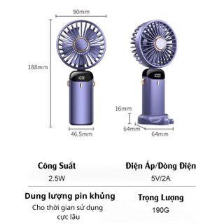 Quạt mini màn hình LED