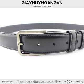 Dây nịt thắt lưng da bê con thảo mộc cao cấp nhập khẩu giayhuyhoang