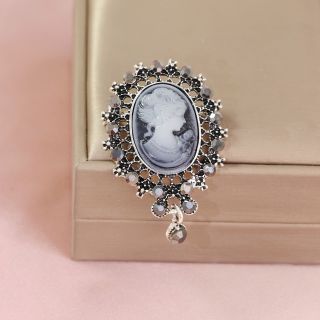 Ghim Trâm Cài Áo Đính Pha Lê Phong Cách Victoria Cổ Điển Cho Nữ
