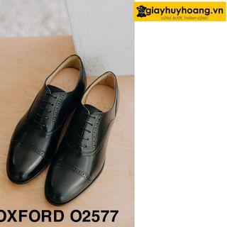 Giày tây nam công sở hàng hiệu giayhuyhoangvn Oxford O2577