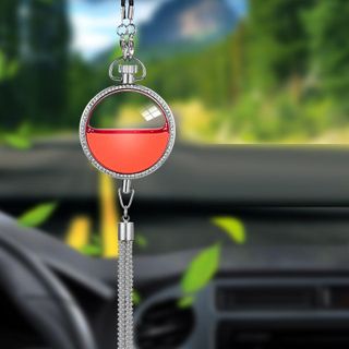 Nước hoa treo xe ô tô hợp kim + 2 lọ nước hoa