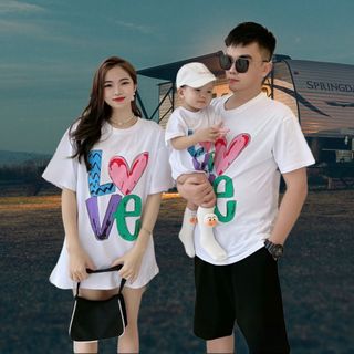 Áo Phông gia đình,nhóm vải cotton