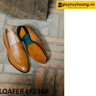 Giày da nam không dây đế khâu chỉ bền bỉ giayhuyhoang Loafer LF2368