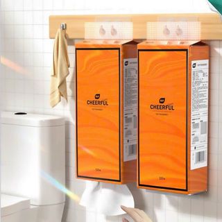 Thùng 4 Túi Giấy Rút Treo Tường CHEERFUL 1280 tờ nội địa trung