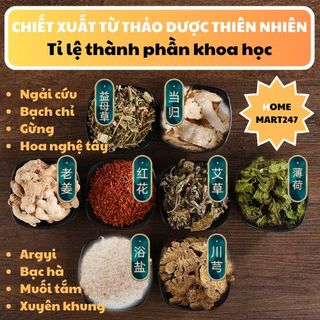 Gói 30 túi lọc ngâm chân ngải cứu Nanjing Tongrentang thư giãn, giảm mệt mỏi, tê hôi chân, lưu thông khí huyết
