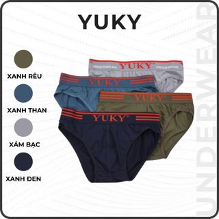 Quần Lót Nam Cotton Lưng Thun 3cm Cạp Cao Thương Hiệu YUKY Y34