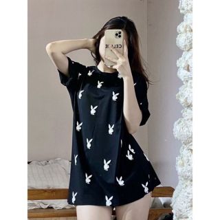 Áo Phông Cotton Form Rộng Đầu Thỏ