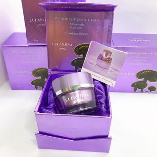 Kem dưỡng trắng da, trị nám, tàn nhang LULANJINA linh chi tím Nhật Bản