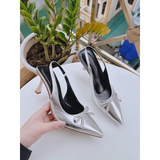 Giày Cao Gót Nơ Đá 7 Phân (C30)