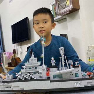 Đồ chơi lắp ráp tàu chiến quân sự cỡ lớn 70cm cao cấp giá rẻ, đồ chơi lắp ghép mô hình thông minh cho bé giá sỉ