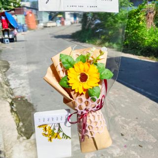 bó hoa hướng dương 1 bông - quà tặng - kỷ yếu - tốt nghiệp