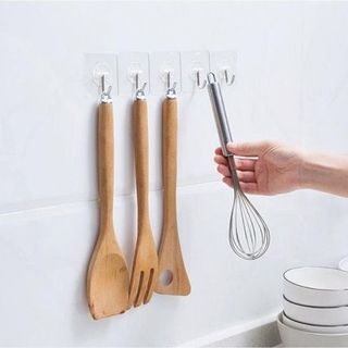 Combo 10 Móc dán tường trong suốt [Siêu dính] chịu lực tốt