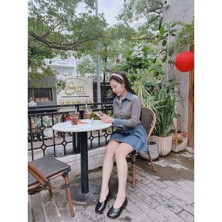 Giày bệt da đan chéo M515 fom 1.5