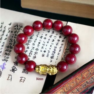 Vòng tay phong thuỷ tỳ hưu đá chu sa