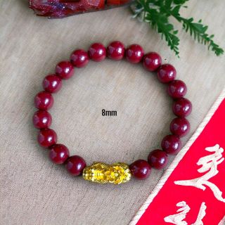Vòng tay phong thuỷ tỳ hưu đá chu sa