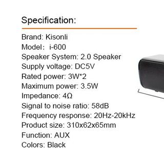 Loa laptop, PC 2.0 Kisonli i-510, i-600