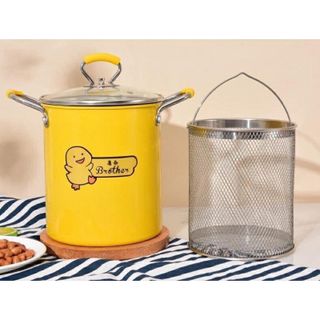 Nồi chiên ngập dầu mini vịt vàng đa năng, có lưới lọc