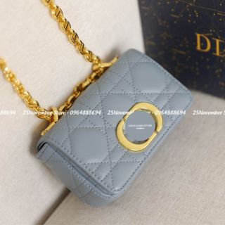 𝐓𝐔́𝐈 𝐗𝐀́𝐂𝐇 Nữ Cao Cấp 𝐂𝐀𝐑𝐎 𝐌𝐈𝐂𝐑𝐎 - Size: 12.5cm - Màu Xanh
