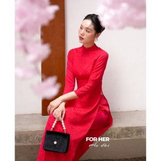 Áo dài gấm hàng loại 1
