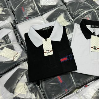ÁO THUN NAM THÊU LOGO CHẤT COTTON 65 - 35 GIÁ SỈ GIÁ BUÔN