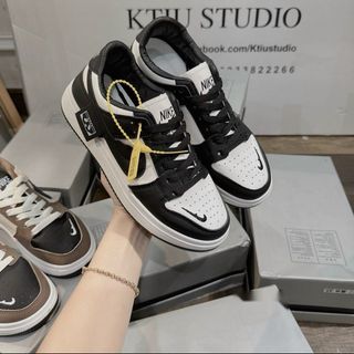 Giày thể thao nữ da mềm Full box QC, kiểu dáng unisex rất dễ phối đồ, đế cao su êm chân