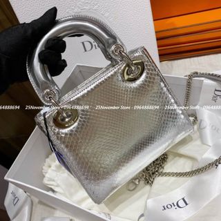 𝐓𝐔́𝐈 𝐗𝐀́𝐂𝐇 Nữ Cao Cấp 𝐋𝐀𝐃𝐘 - Size: 18cm Màu Bạc