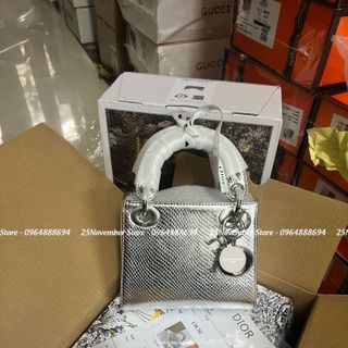 𝐓𝐔́𝐈 𝐗𝐀́𝐂𝐇 Nữ Cao Cấp 𝐋𝐀𝐃𝐘 - Size: 18cm Màu Bạc