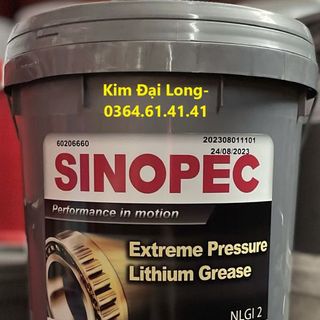 Mỡ Sinopec Lithium EP 2 - 17KG giá sỉ