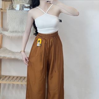 QUẦN ỐNG RỘNG DÀI VẢI TACTA MỀM LƯNG THUN CO GIÃN