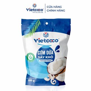 Cơm dừa nạo sấy Vietcoco túi 200gr - hạt mịn giá sỉ