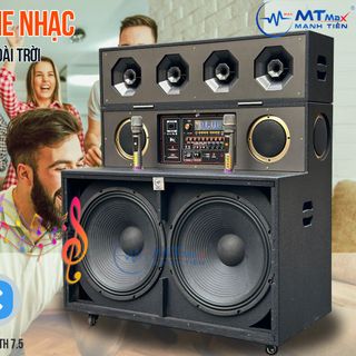 Loa Kéo MTMax BK102 Pro Bass Đôi 45cm Siêu Khủng Công Suất 1500W Thiết Kế Độc Đáo