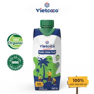 Nước dừa tươi Organic UHT Vietcoco 330ml giá sỉ