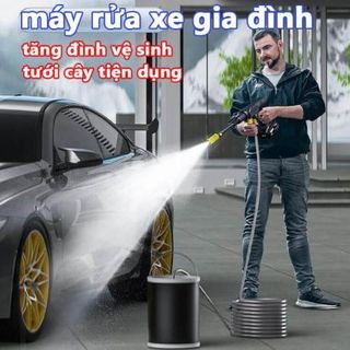 BỘ RỬA XE ÁP LỰC CAO 199V 1 PIN SẠC ( HỘP NHỰA )