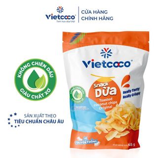 Snack dừa Vietcoco vị truyền thống túi 45gr giá sỉ