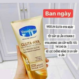 Sữa Dưỡng Thể Trắng Da Vaseline Healthy Bright Gluta Hya Serum Burst Lotion 10X giá sỉ
