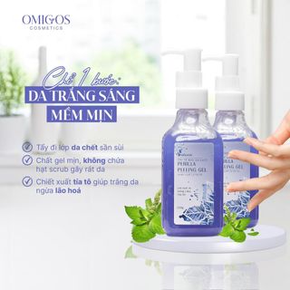 Tẩy Tế Bào Da Chết Body Omigos, Làm Sạch Lớp Tế Bào Da Chết Trên Cơ Thể, Ngăn Ngừa Mụn Lưng và Dưỡng Da Sáng Mịn 220g