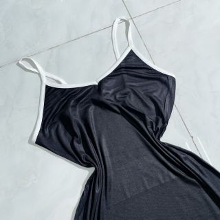 ĐẦM ÔM BODY VIỀN 2 DÂY VẢI THUN LỤA FORM DÀI