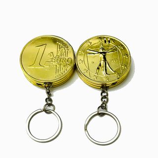BẬT LỬA MÓC KHÓA HÌNH ĐỒNG TIỀN EURO – XÀI GAS