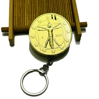 BẬT LỬA MÓC KHÓA HÌNH ĐỒNG TIỀN EURO – XÀI GAS