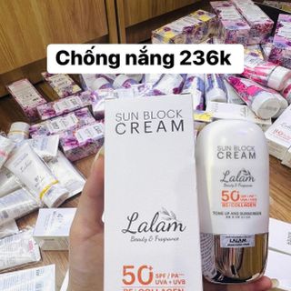 Kem chống nắng Lalam, nâng tông