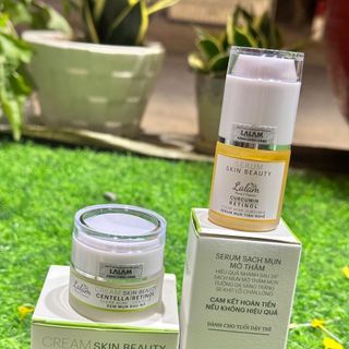 Bộ sản phẩm kem và serum mụn rau má dành cho tuổi dậy thì